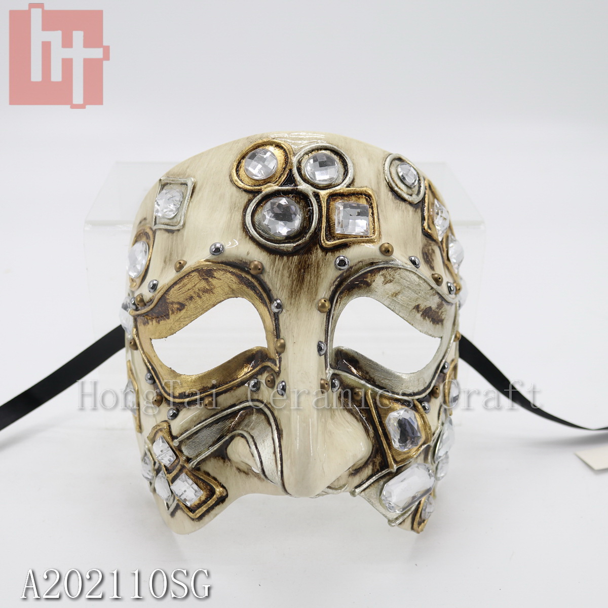 3/set Venetian/Roman Style Carnival Mask with Gems A202110