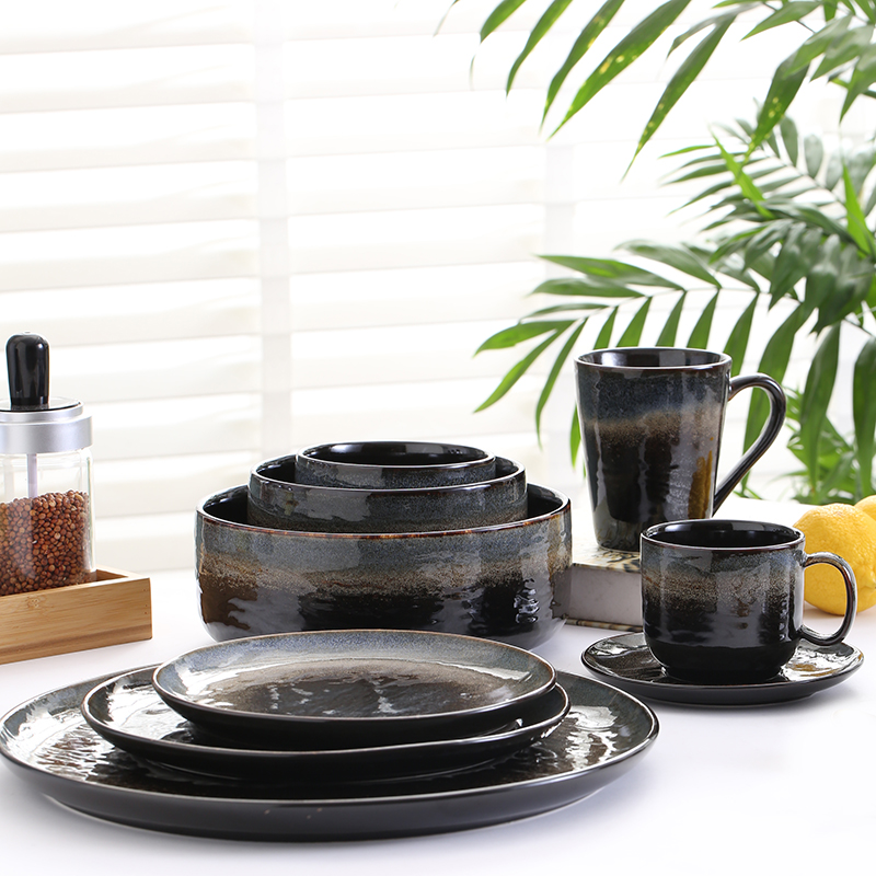 ROUND Durable porcelain with color glazed and emboss
