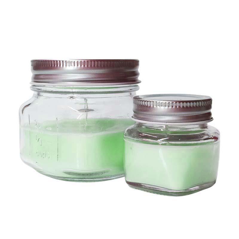 Glass Candle With Lid