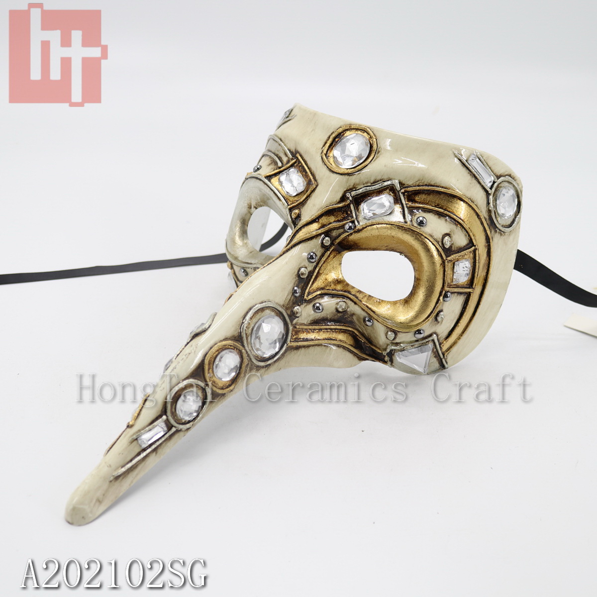 3/set Venetian/Roman Style Carnival Mask with Gems A202102