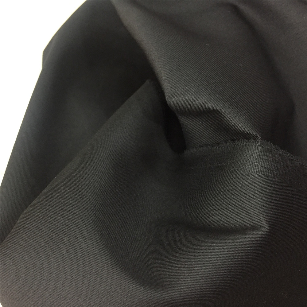 Stock! polyester cotton twill pocketing/shirting Fabric black color #1