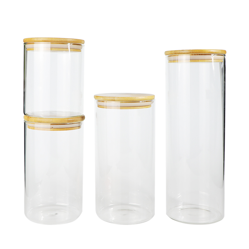 Borosilicate glass food storage jar