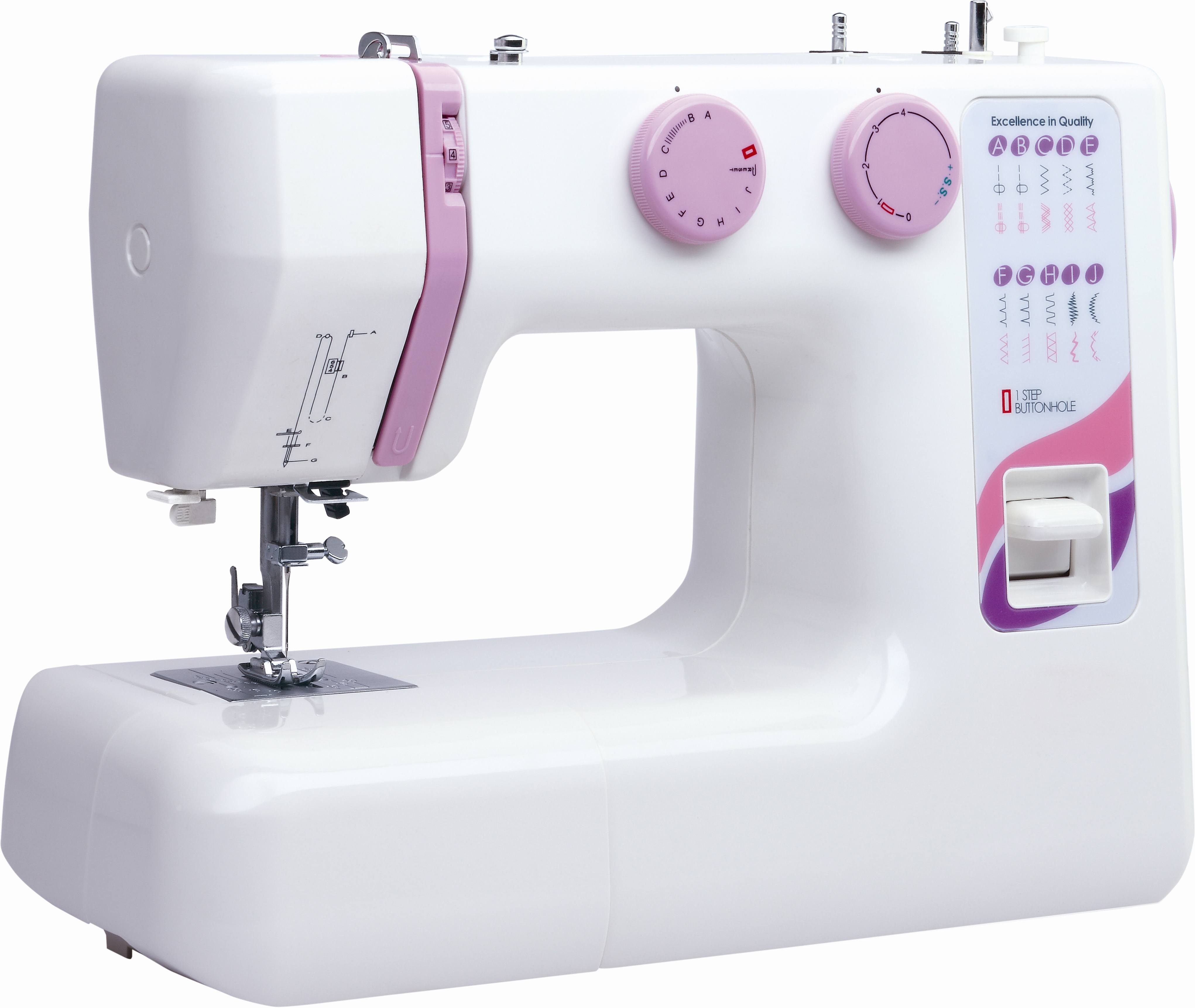 Multi-function domestic sewing machine