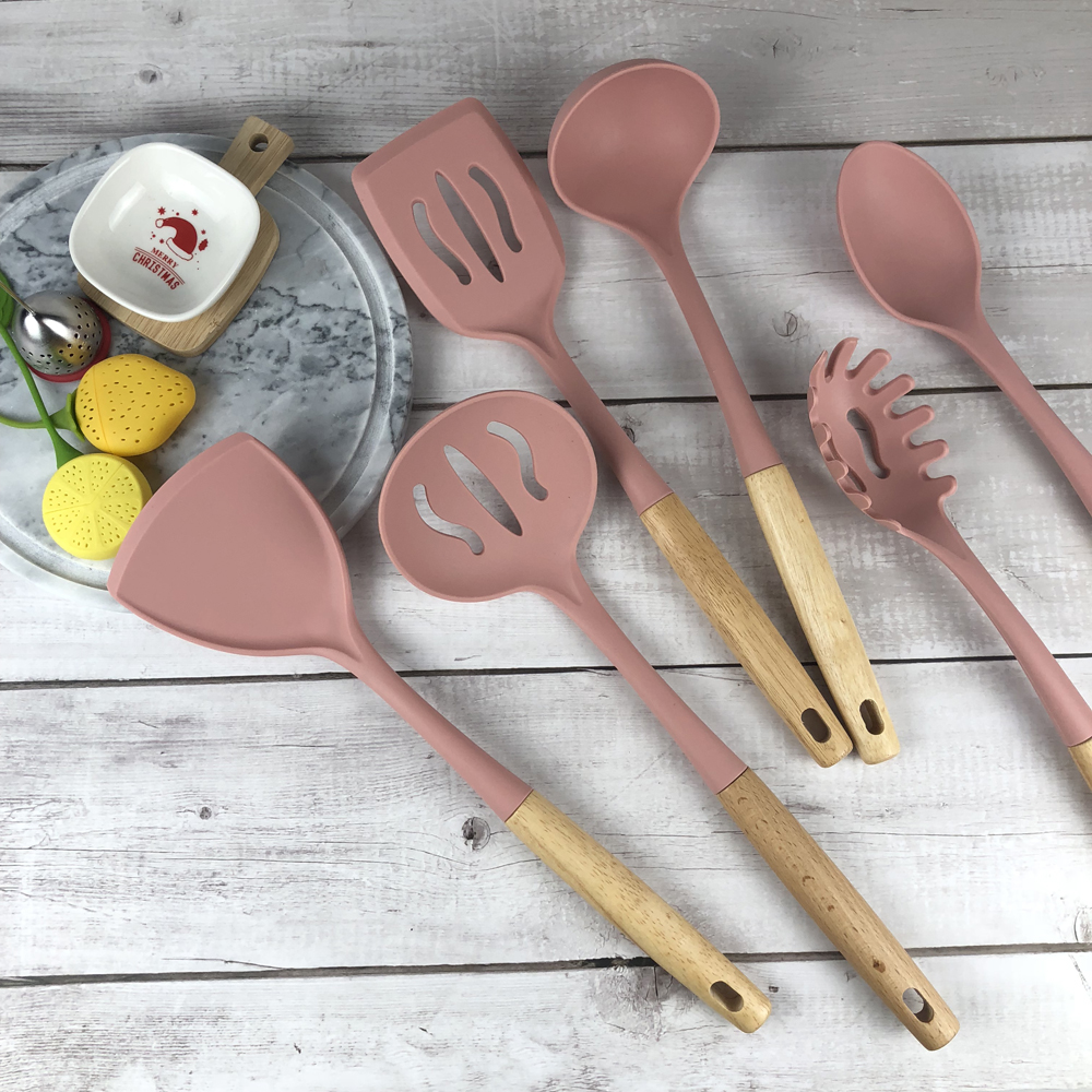 6 Pcs silicone kitchen utensils