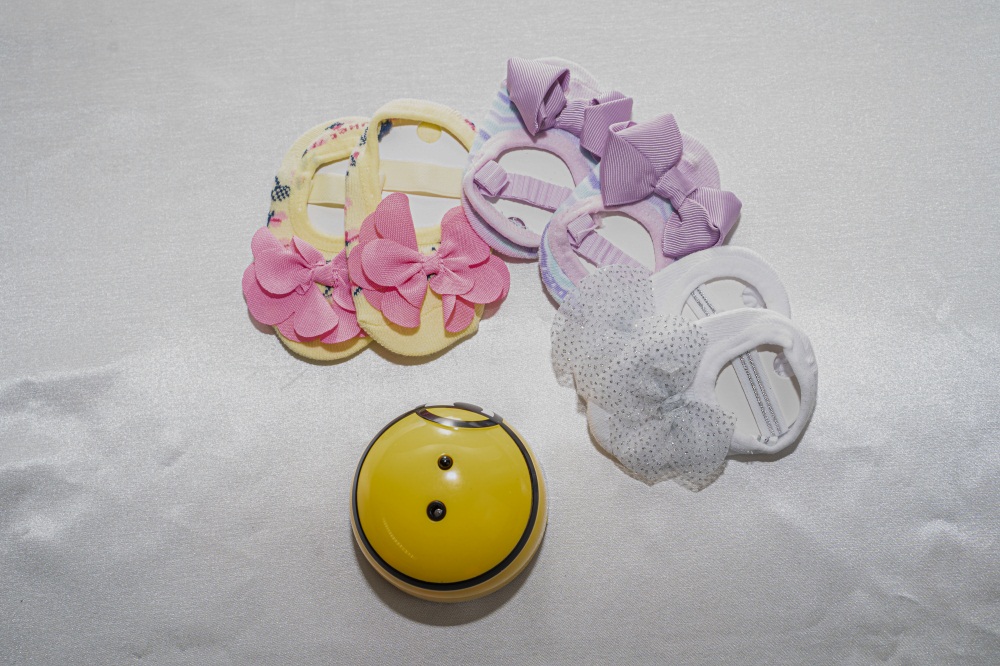 Baby children cotton abllerina socks with flower and bowknot applique