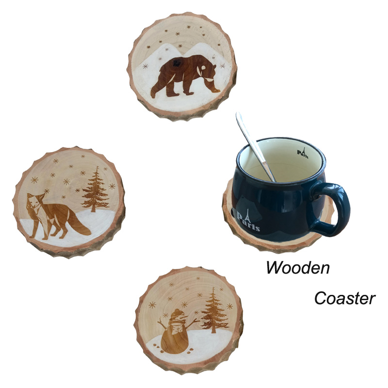 wooden coaster
