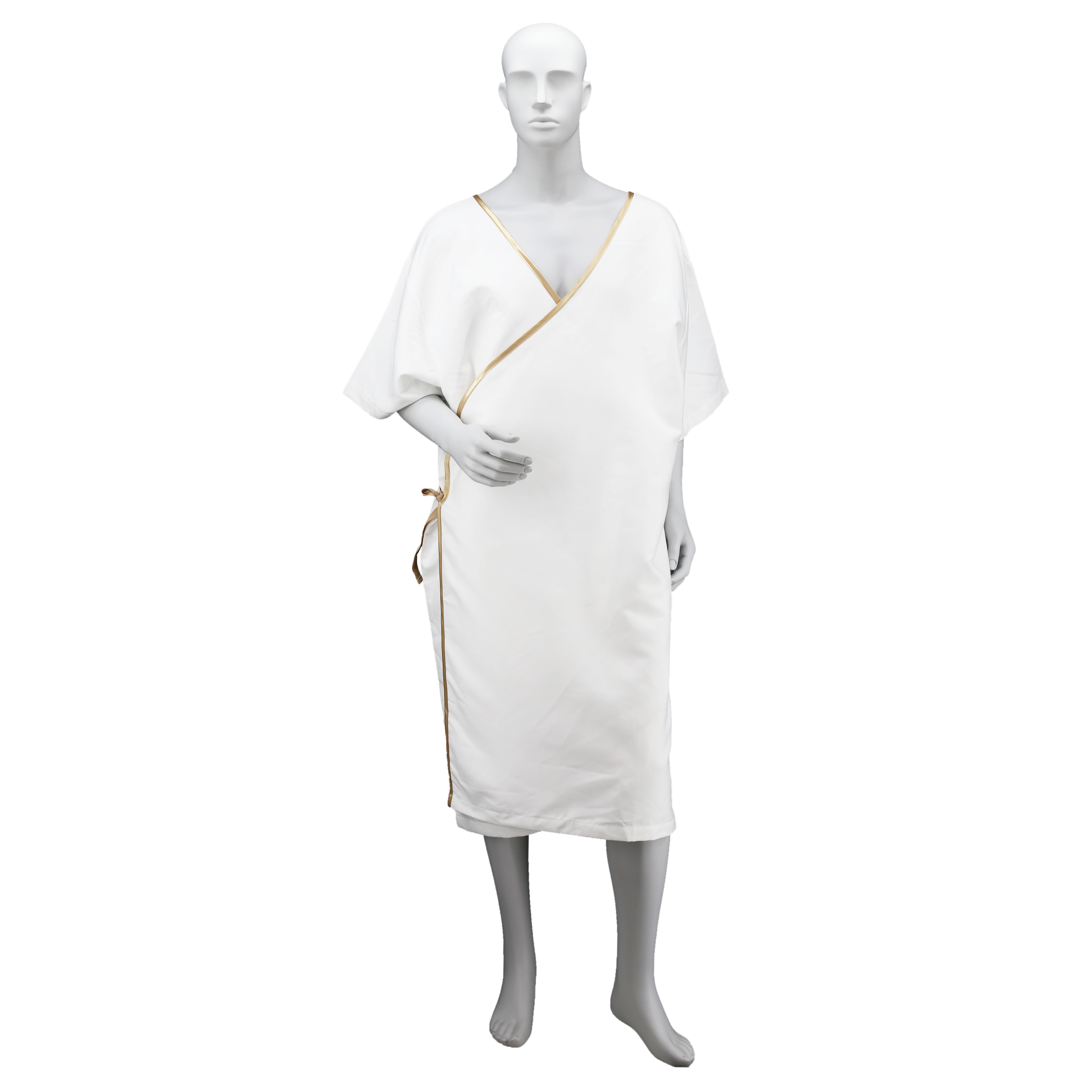 Men's Healthcare Hospital Microfiber Washable Reusable Patient Gown Exam Robe with satin binding