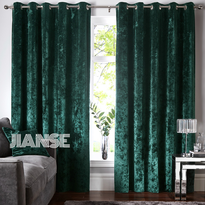 CURTAIN 4.2.1. ITALY snow velvet curtain solid blackout for bedroom living room