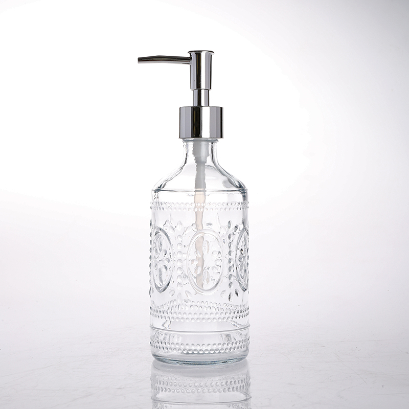 glass hand sanitizer bottle
