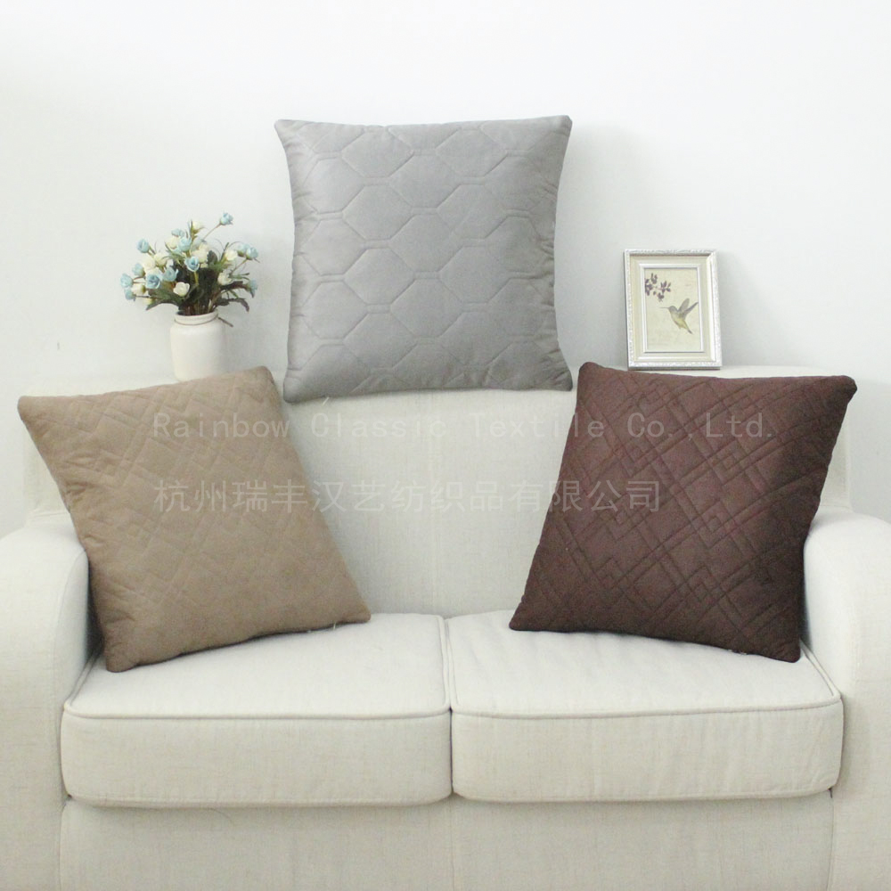 European style quilted cushion for home decoration