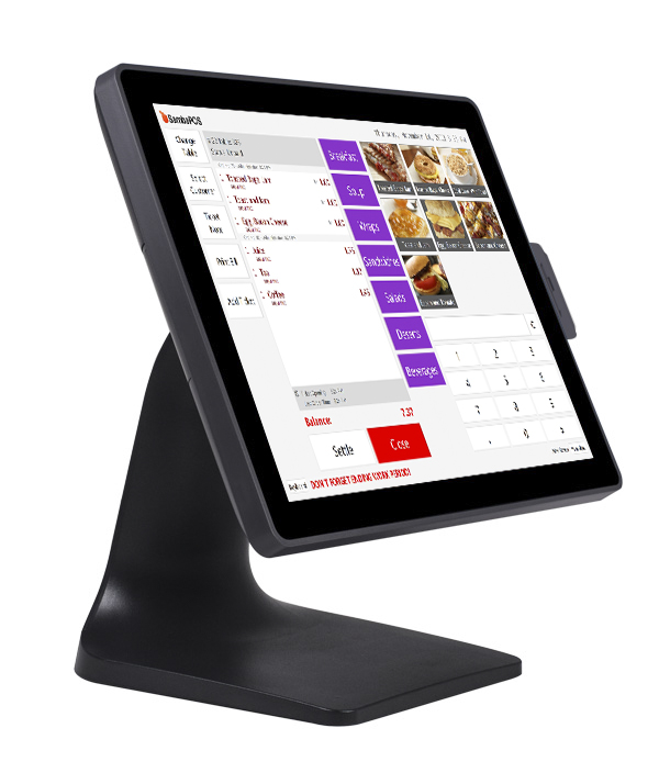 Windows Linux Dual screen POS System, 15 Inch Touch Screen Terminal ZQ-T8350 DUAL