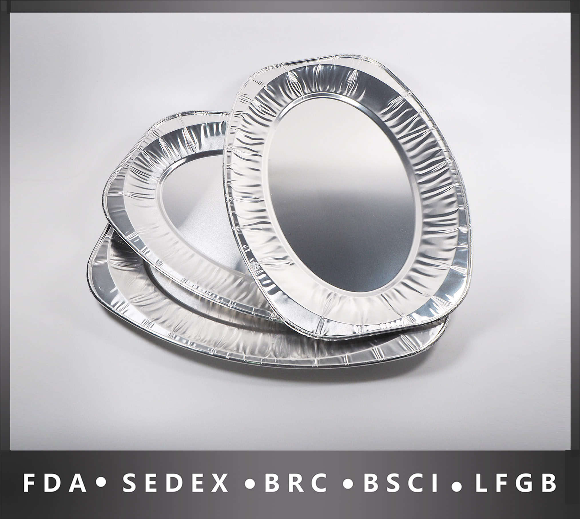 14inch Oval Aluminium Trays Disposable Catering Serving Foil Platters BBQ Party
