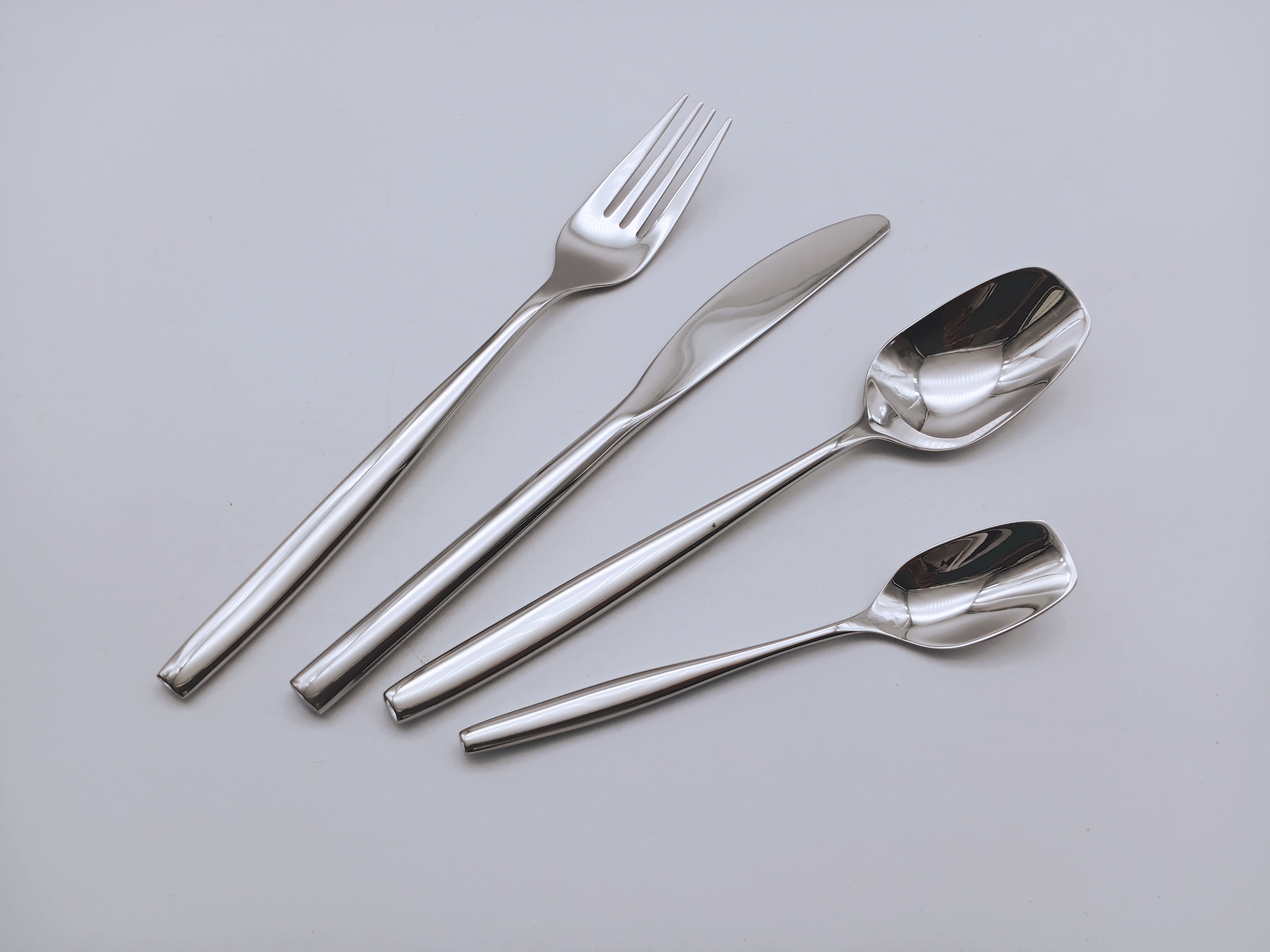 Unique handle stainless steel cutlery heavy flatware spoon fork knife