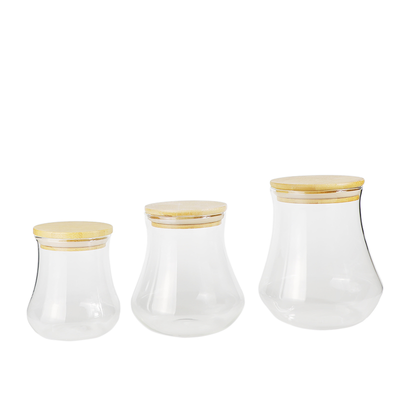 Borosilicate glass food storage jar