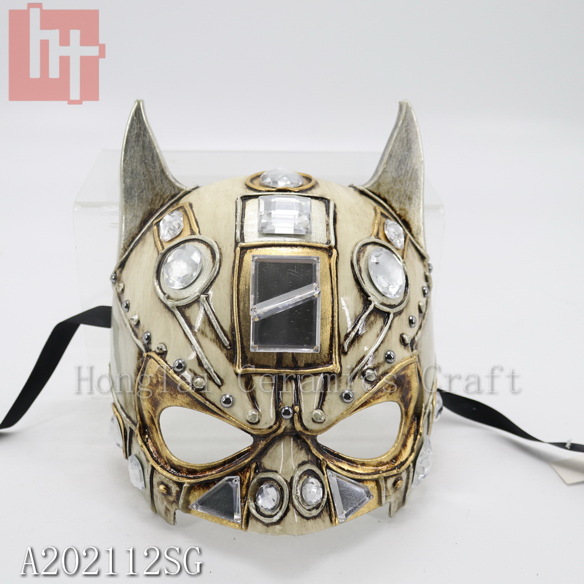 3/set Venetian/Roman Style Carnival Mask with Gems A202112