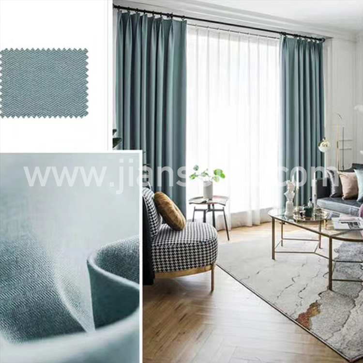 CURTAIN 2.2.1Faux cotton coating blackout fabric ready made for curtain Luxury for bedroom