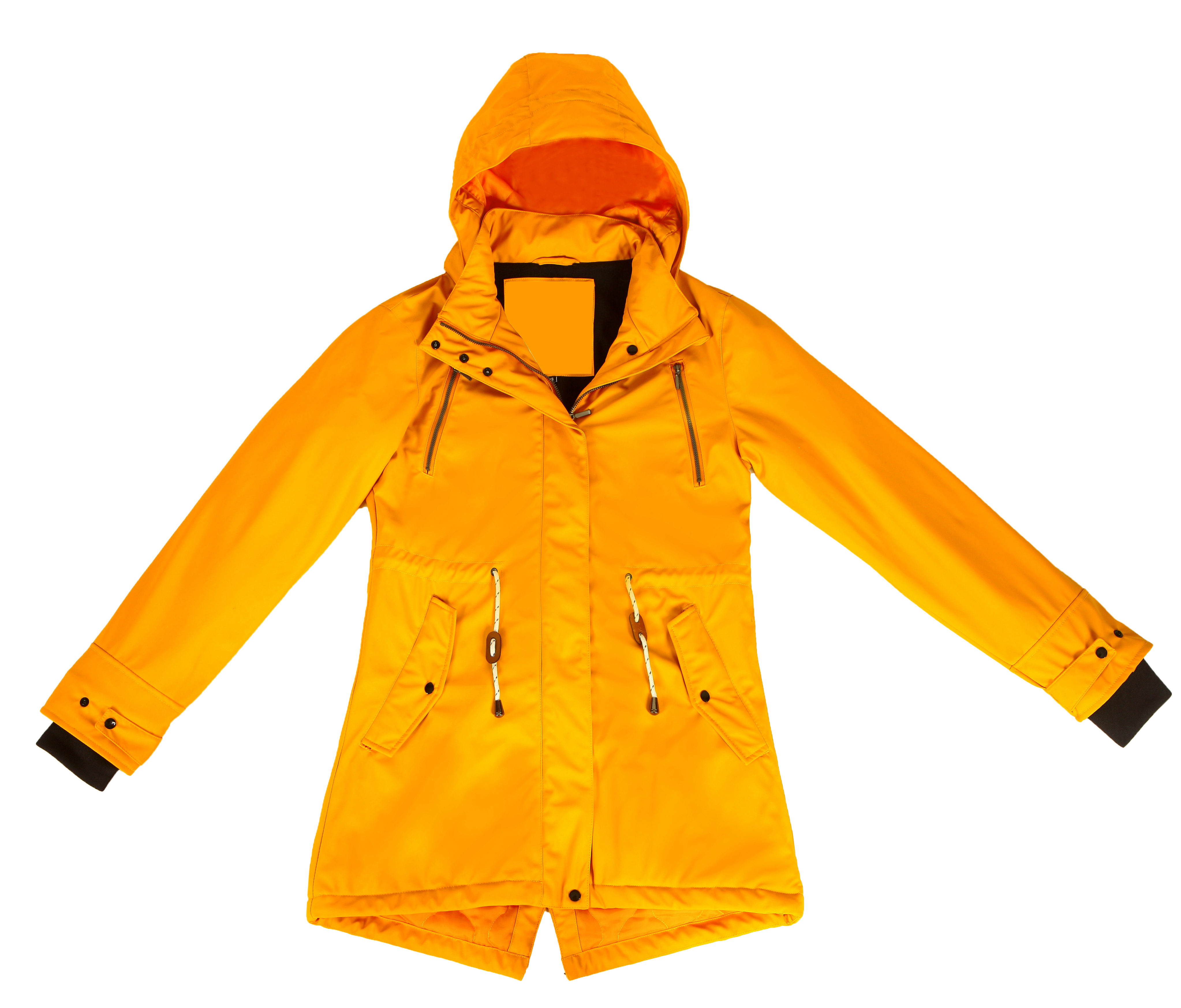 PU fabric long padded jacket for ladies