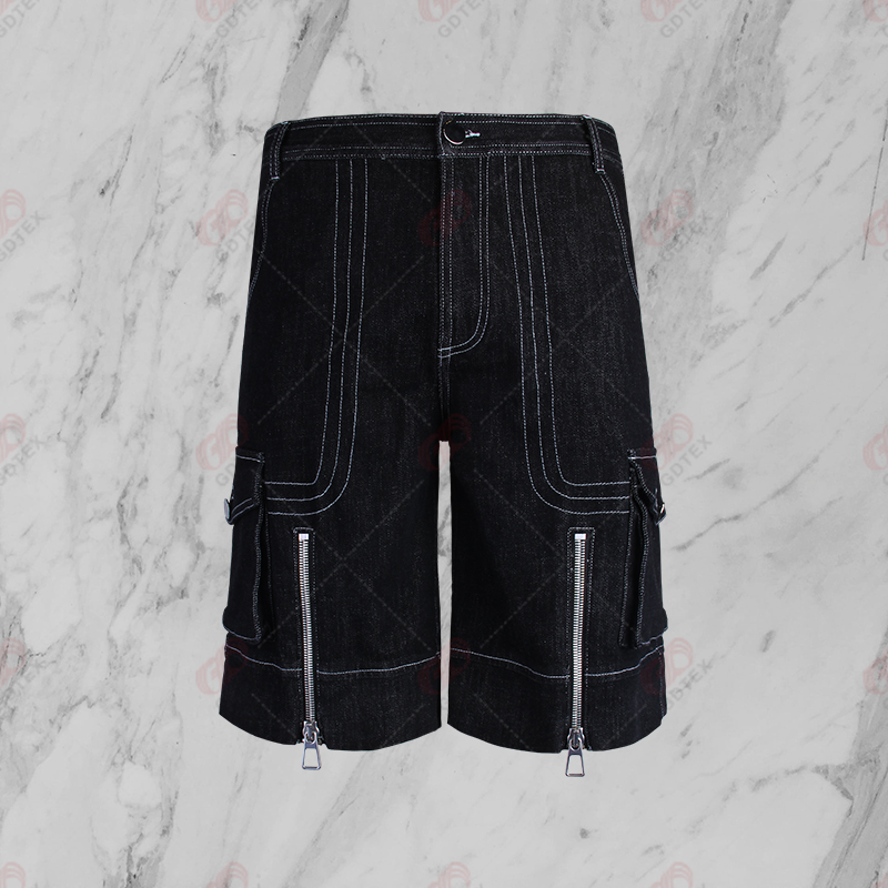 Men's Zipper-Embellishment Cargo Shorts