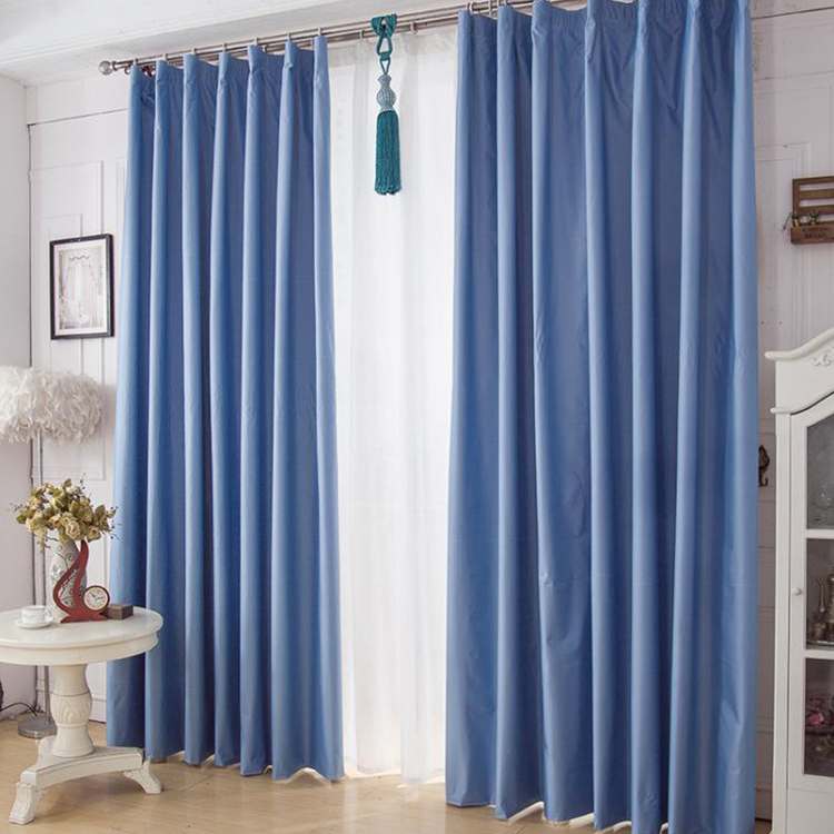CURTAIN 2.2.1Faux Composite cotton blackout fabric ready made for curtain Luxury window covering