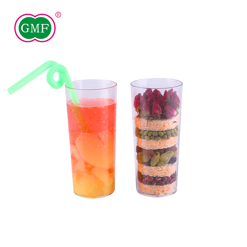 Manufacturers produce and sell environmental protection plastic tableware disposable plastic cups PS plastic straight cup GMF