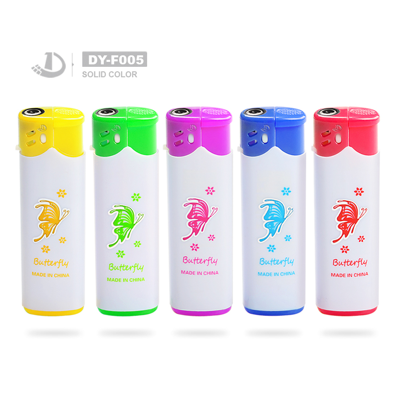 Refillable windproof lighter with colorful wind cap,print
