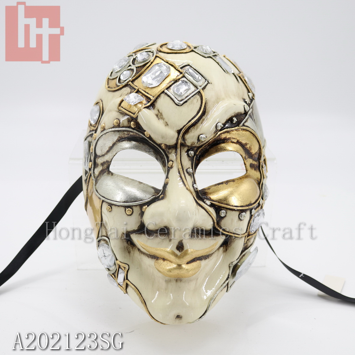 3/set Venetian/Roman Style Carnival Mask with Gems A202123