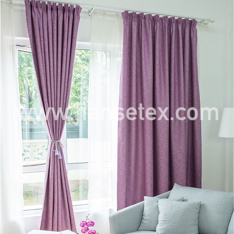 CURTAIN 1.4.1 Hot sales Ready Made Curtains n linen blackout fabric curtains for the living Room Bedroom manufacture