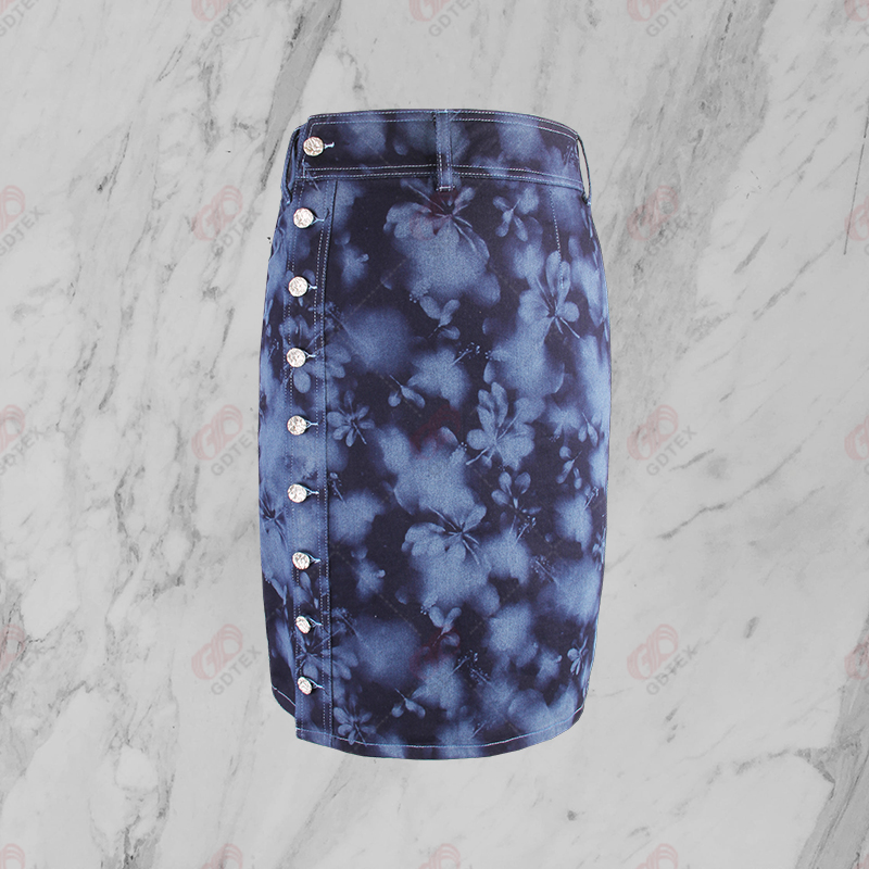 Women's Full Laser-Printing Pencil Skirt