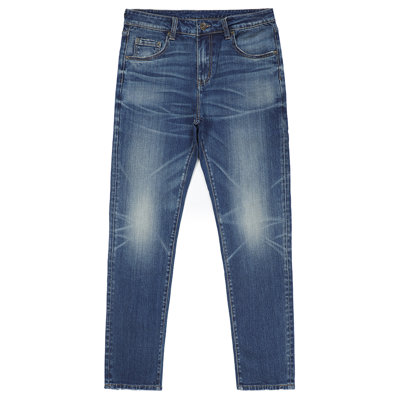 Casual straight jeans pants men denim jeans trousers accept custom wash G1015