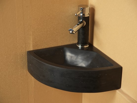DI-C3030BB Cloaking room limestone wash basin