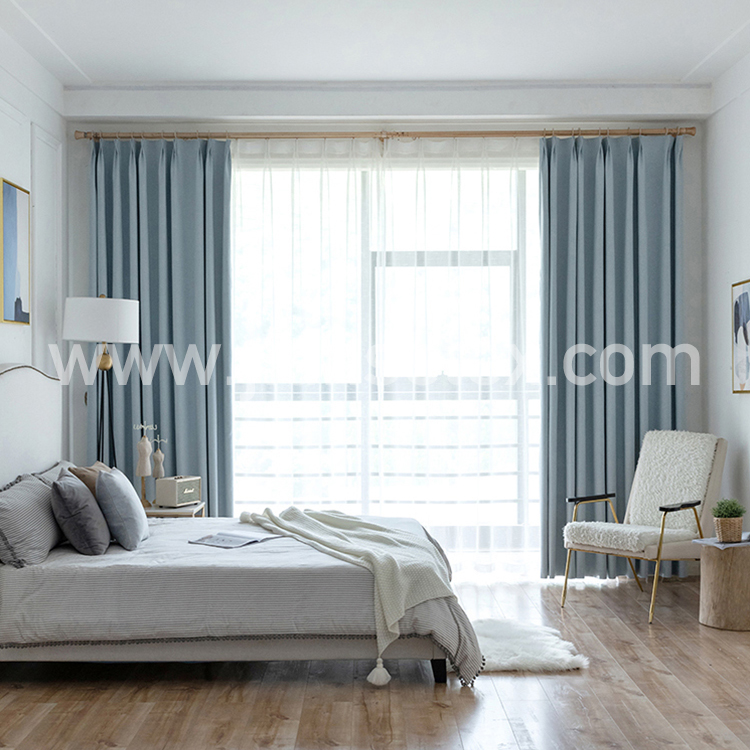 CURTAIN 2.5.2 Linen Composite double blackout Luxury coating curtain indoor