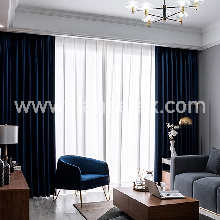 CURTAIN 4.1.3 Dutch velvet 230GSM curtain solid curtain luxury sofa fabric