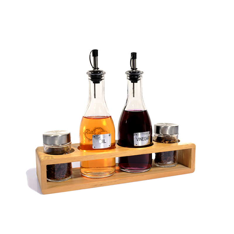 Salad dressing rack set