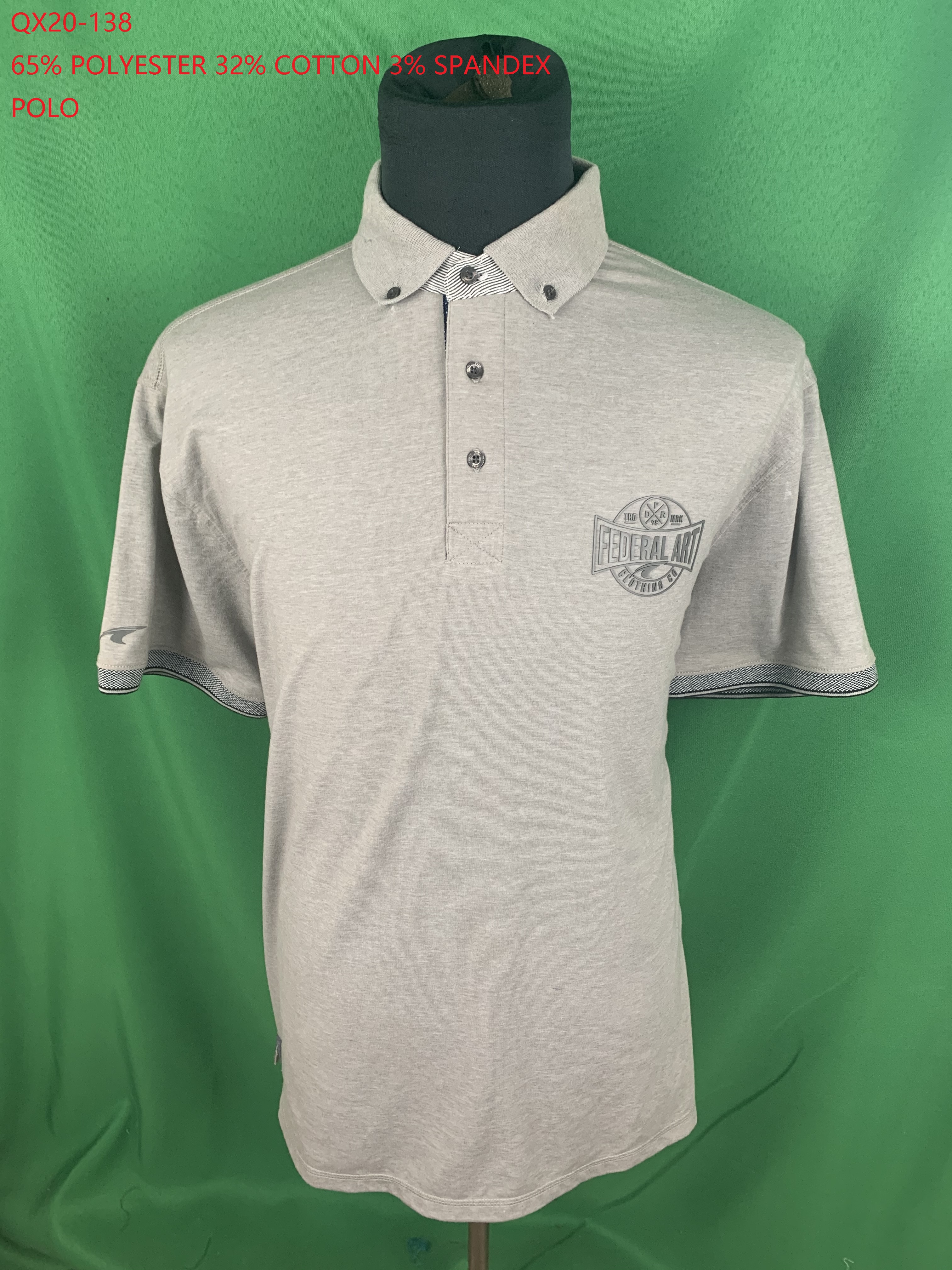 Qx20-138 Tc Spandex Polo