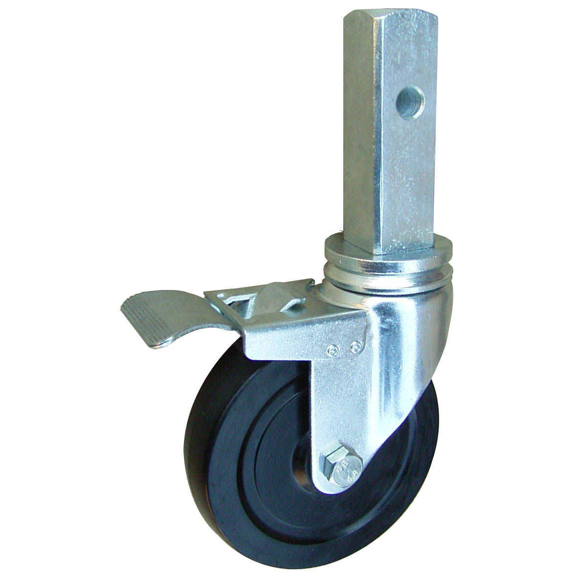 5" Locking Caster w/1-1/4" Square Stem Scaffold Caster