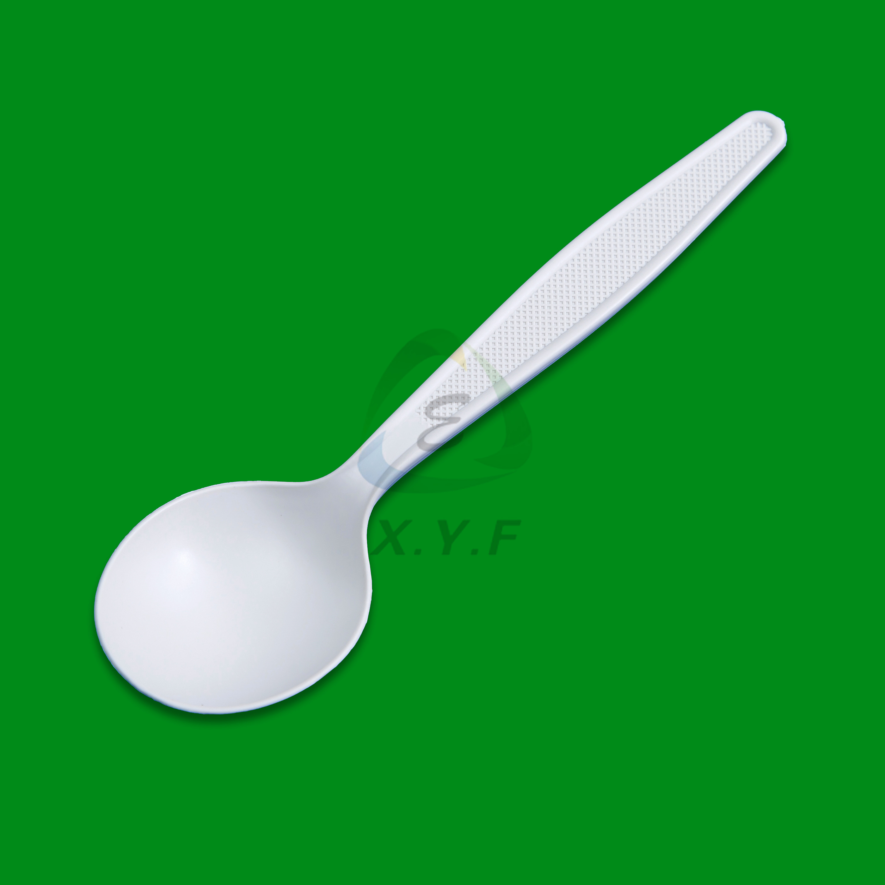 Disposable corn starch soup spoons