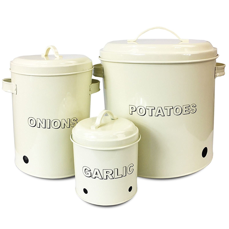 Set of 3 Kitchen Storage Tins