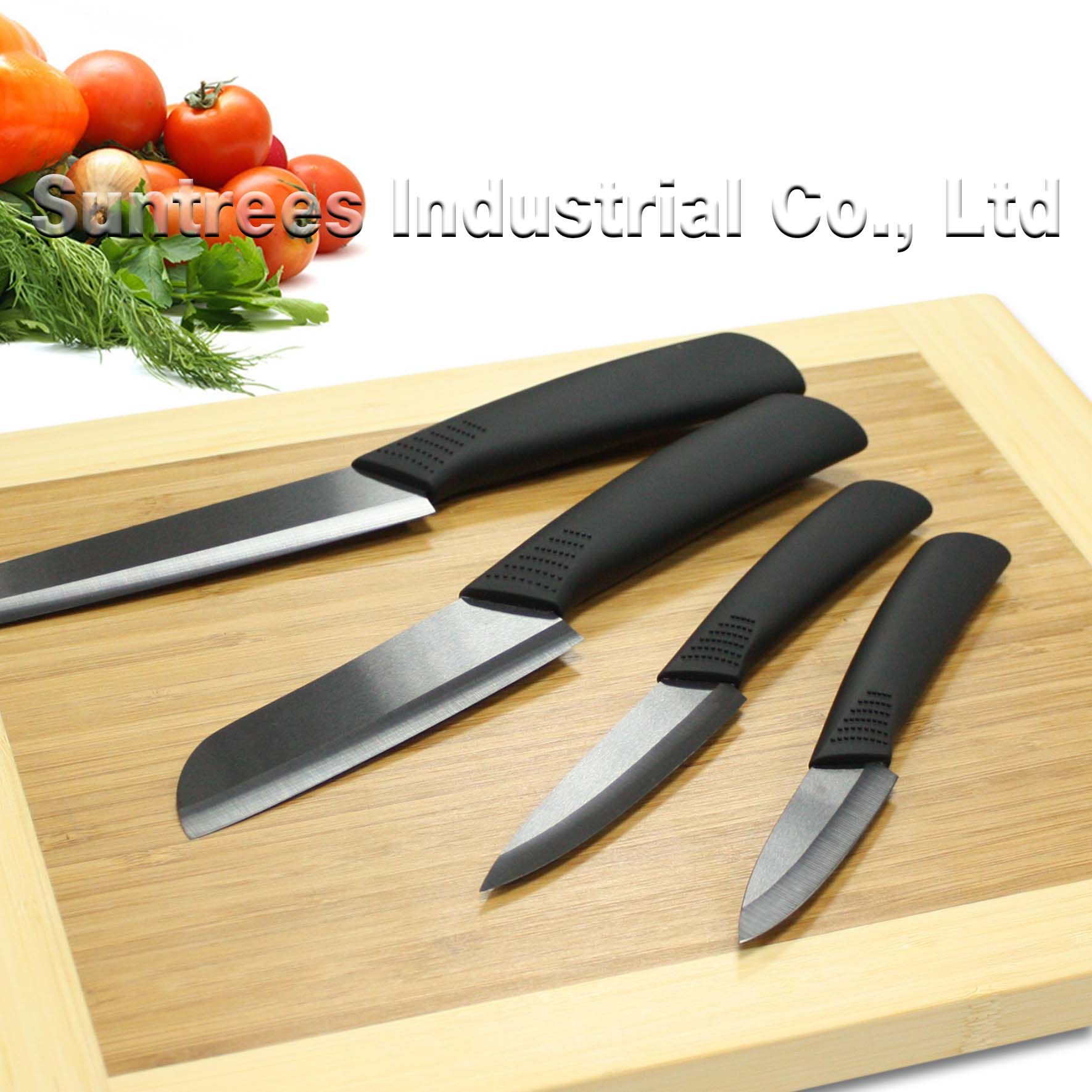 ceramic kitchen knife set of 4pcs