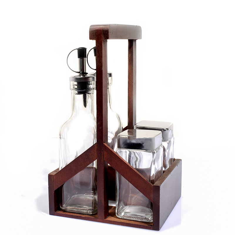 Salad dressing rack set