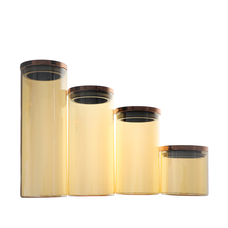 Borosilicate glass food storage jar