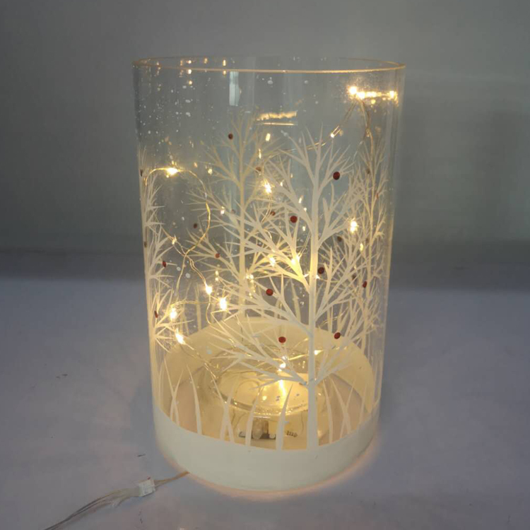 glass candle holder