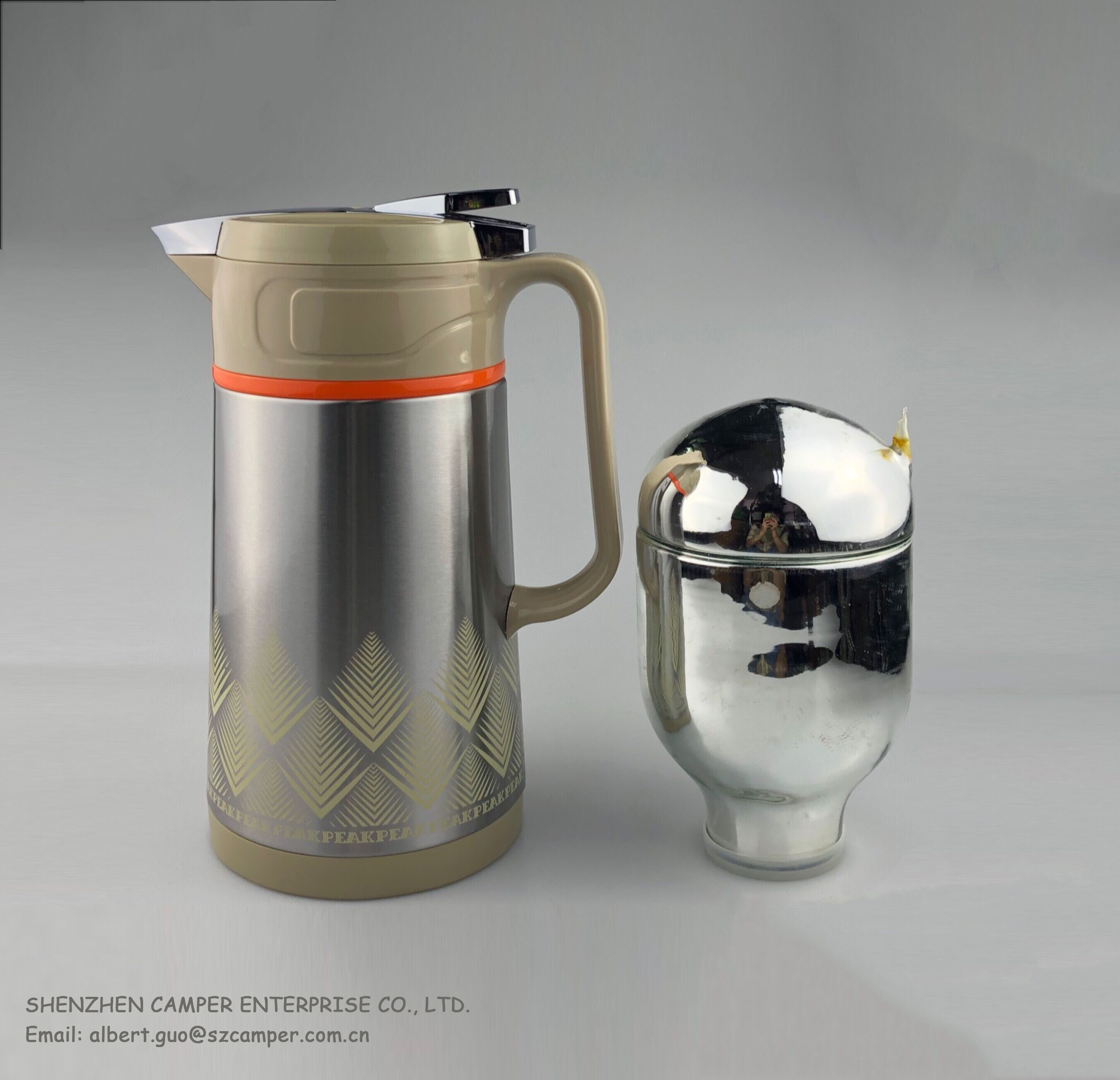 Glass refill Vacuum Flask coffee pot water bottle tea carafe and Colorful Thermos inner glass