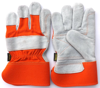 Cowhide split leather working glove