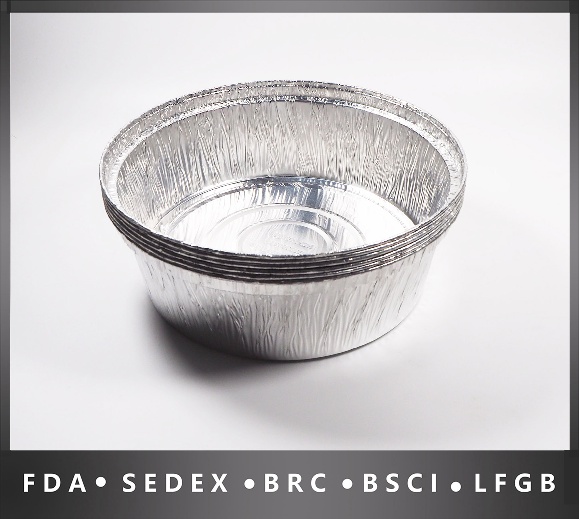 Round Aluminum Foil container