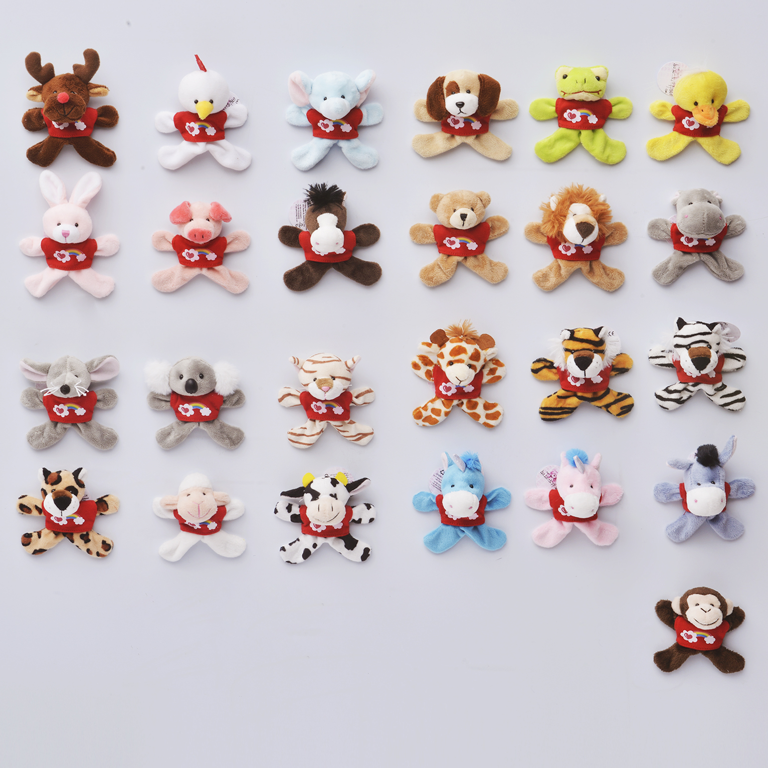 New small soft plush animals with magnets