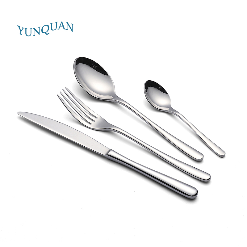 Mirror finish stainless steel cutlery set spoon fork knife