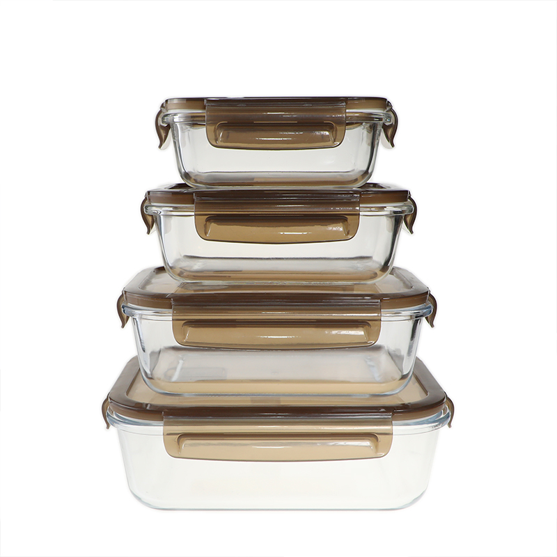 Borosilicate rectangle glass food container