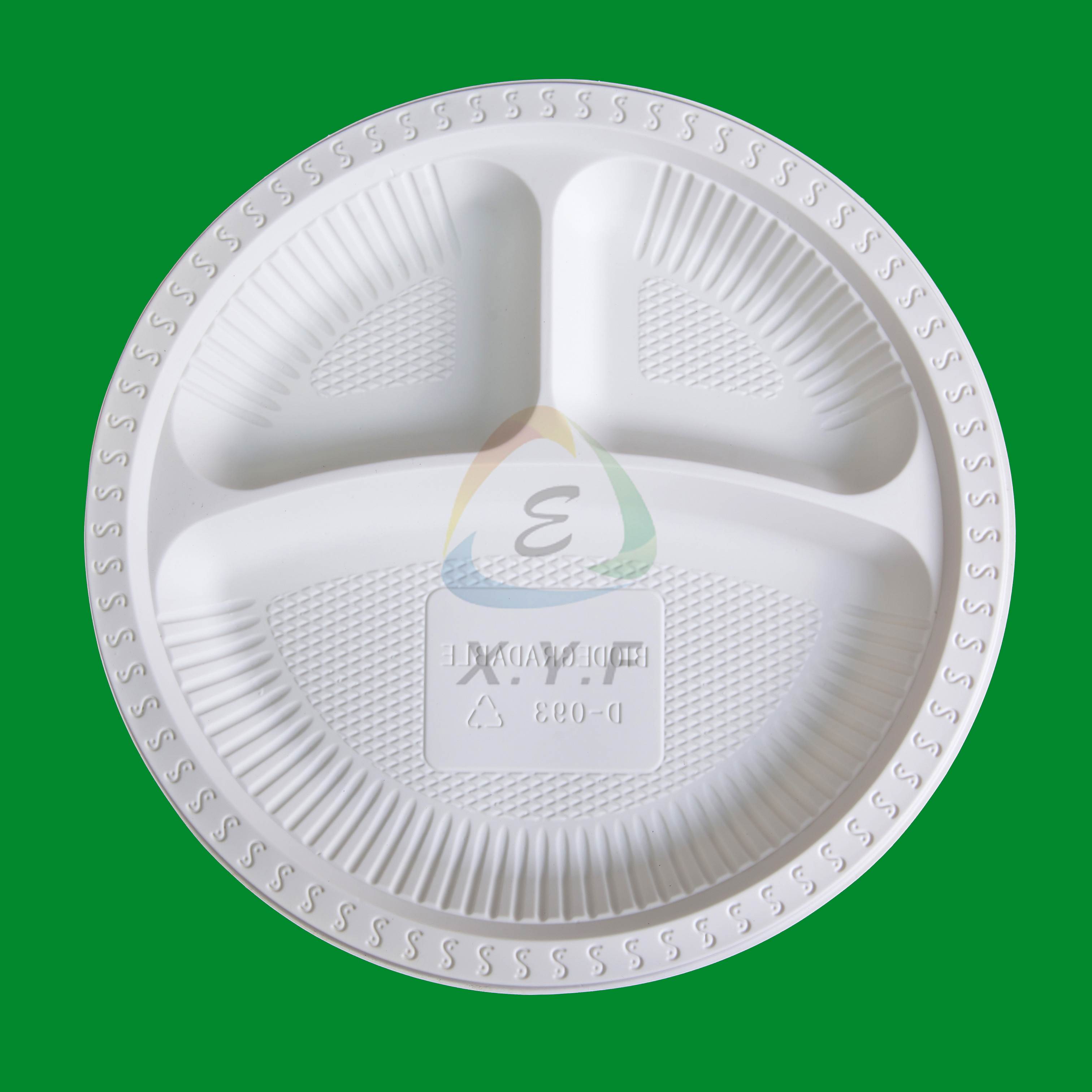 Disposable corn starch 9 inch round plates