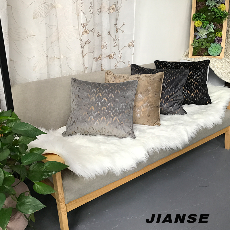 CUSHION B7251 Good Design Lovely Princess Northern European Embossed Vlevet Cushion Cover Decorative Pillow Case
