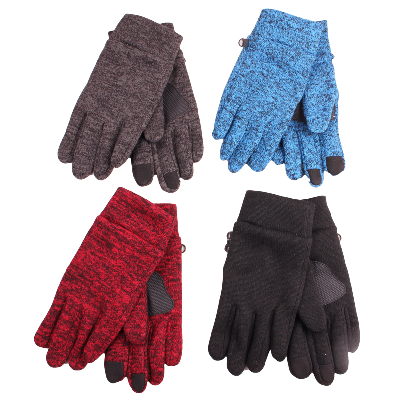 Custom warm winter cycling hiking fleece gloves